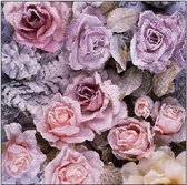 Ambiente - Servetten - 25 x 25 cm - Winter Roses - Najaar - Herfst