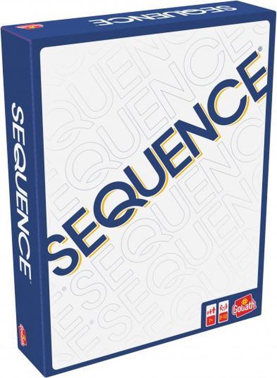 Boek: bordspel Sequence karton wit/blauw, geschreven door Sequence