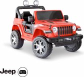 Alice's Garden Elektrische kinderauto JEEP Wrangler Rubicon - 12V - met afstandsbediening en autoradio - Rood