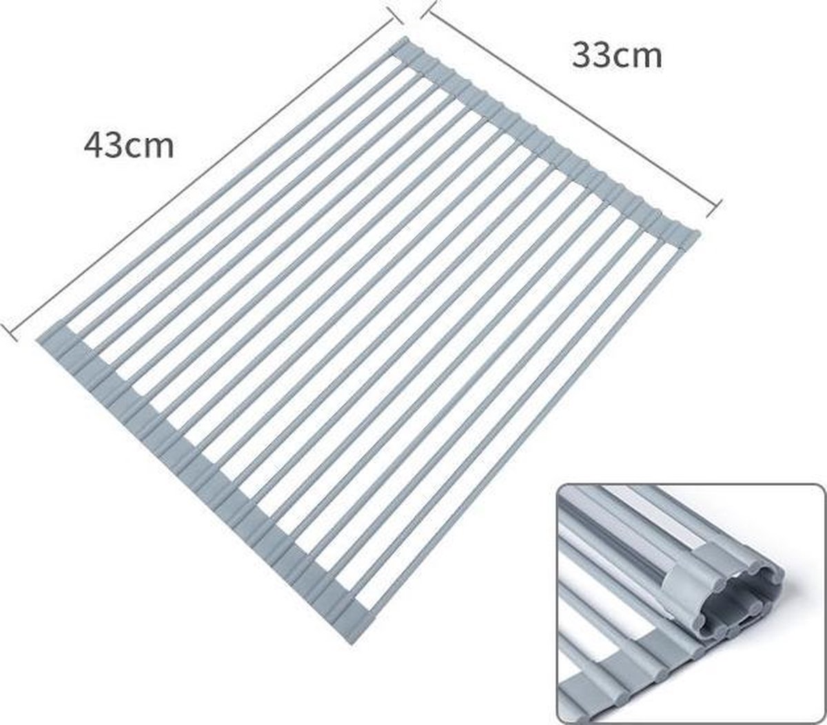 Goedkoopste Opvouwbaar Afdruiprek - 43x33cm - Afdruipmat Inklapbaar
