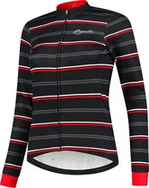 Rogelli Stripe Fietsjack Winter - Dames - Zwart, Rood - Maat 2XL