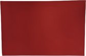 2x Monaco Placemat Red - lederlook - Rood - rechthoek - 45x30cm - Kunstleder