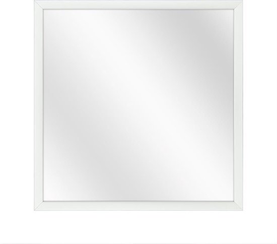 Miroir avec cadre en aluminium de Luxe - Argent mat - 30 x 30 cm | bol.com