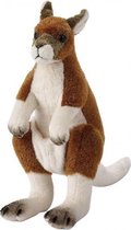 knuffelkangoeroe junior 27 cm pluche bruin