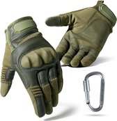 LORIOTH® Werkhandschoenen Militair - Veiligheidshandschoen - Militaire Handschoenen Groen - Tuinhandschoenen - Snijbestendige Werkhandschoenen - Beschermende kleding