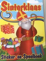 Sinterklaas Sticker- en Speelboek - kleurboek Sint en Piet - boek met spelletjes en stickers - 5 december schoencadeau