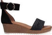 Paul Green 7793 Sandalen - Met Sleehak - Dames - Zwart - Maat 37