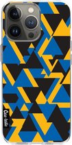 Casetastic Apple iPhone 13 Pro Hoesje - Softcover Hoesje met Design - Mixed Triangles Print