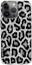 Casetastic Apple iPhone 13 Pro Hoesje - Softcover Hoesje met Design - Grey Leopard Print