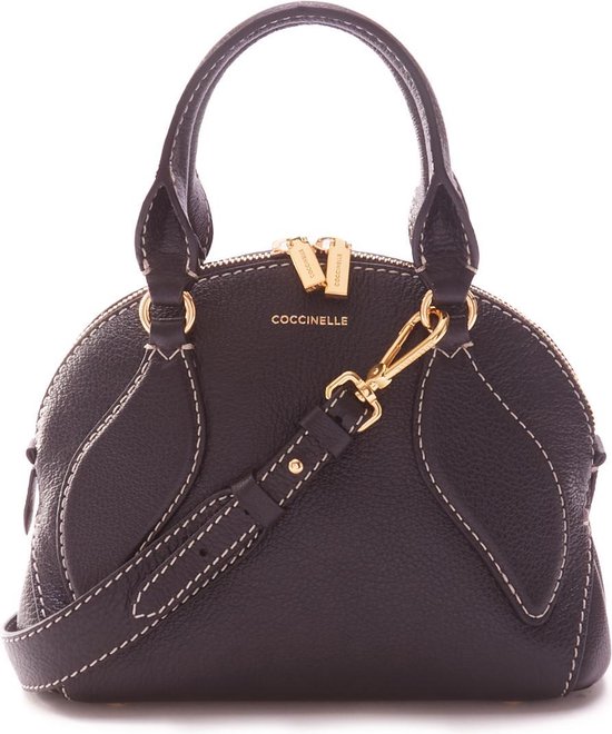 COCCINELLE Cuir Sac à main Sac à épaule bandoulière Colette Handbag Noir