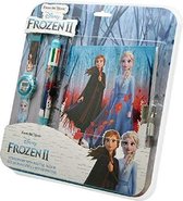 dagboek-set Frozen II meisjes 27 cm blauw 3-delig