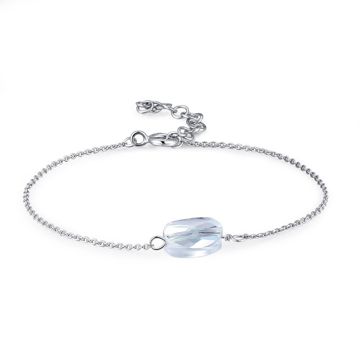 Di Lusso - Armband Rouen - Swarovski Crystal - Zilver 925 - Dames - 19 cm