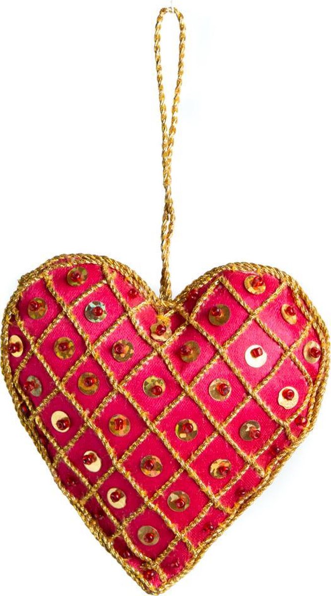 Hanger Ornament Traditioneel Hart Alternatief Rood (17 cm)