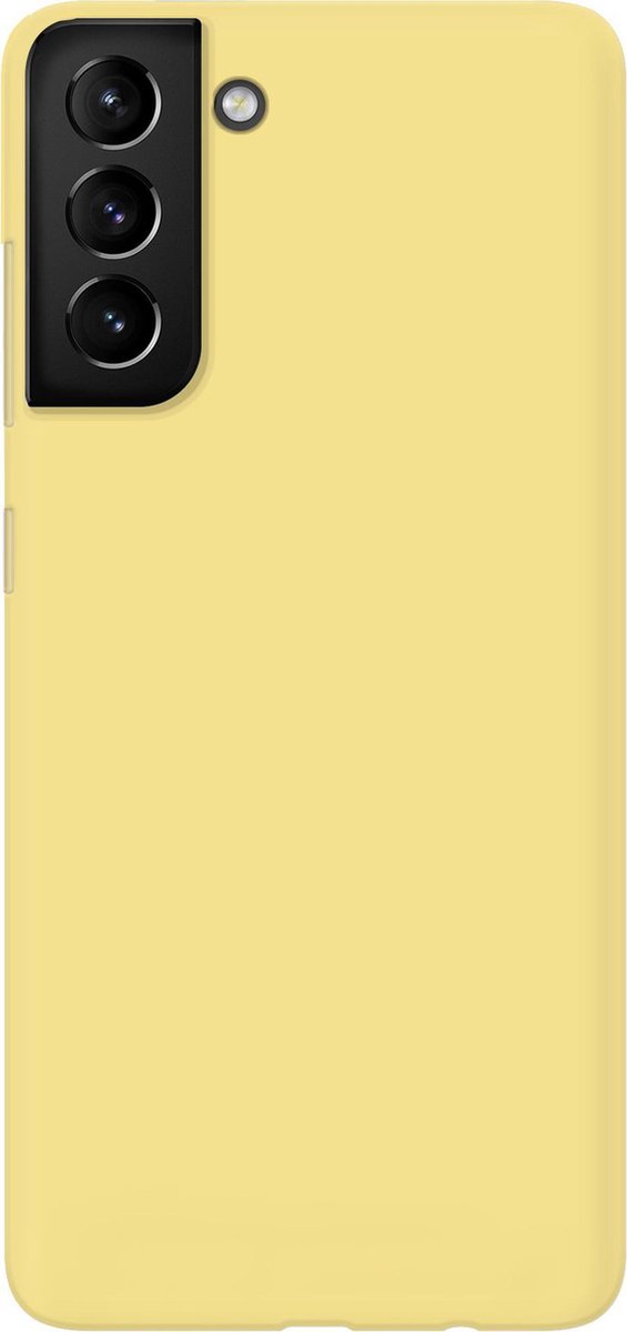 ShieldCase pantone siliconen Hoesje geschikt voor Samsung Galaxy S21 - in meerdere kleuren verkrijgbaar - kwalitatieve backcover - optimale bescherming - geel