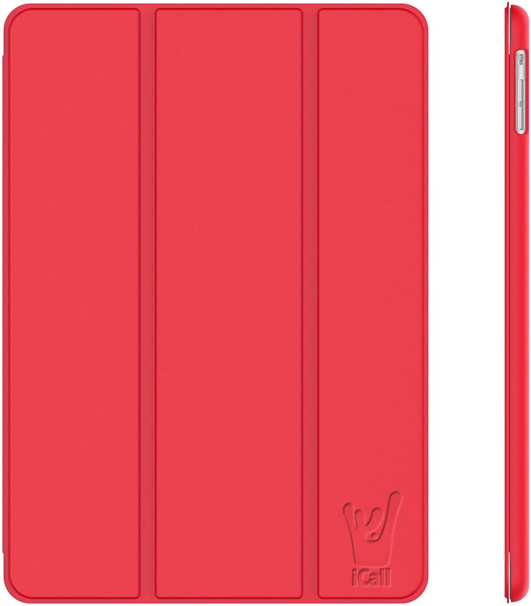Hoes geschikt voor iPad Air 2022 / 2020 10.9 inch - Smart Book Case Cover Rood