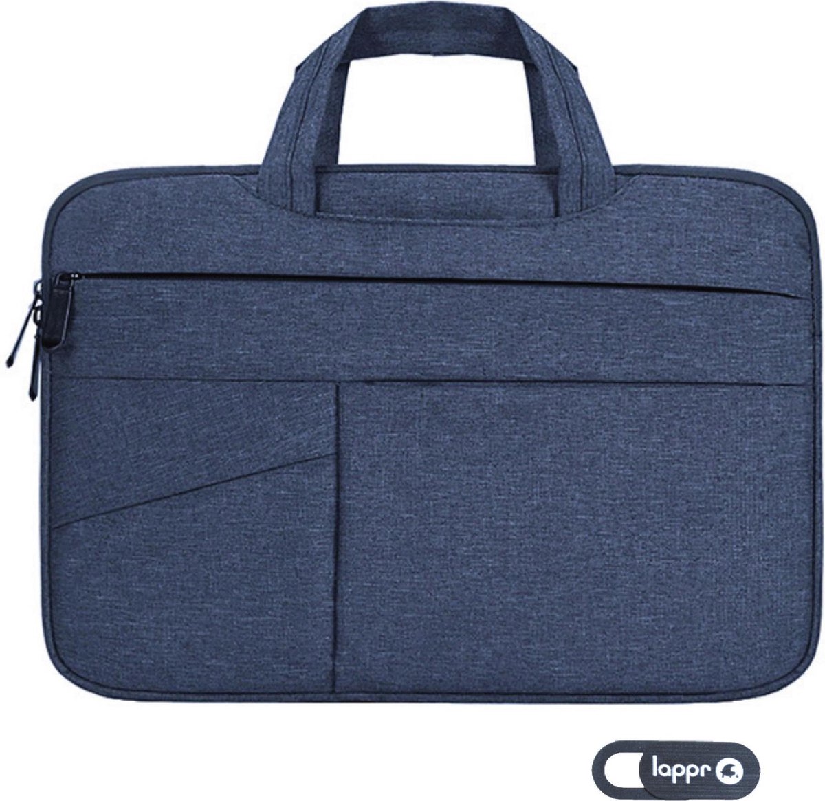 LAPPR - Venusta III - Laptoptas - Laptophoes - Laptop Sleeve - Laptophoes 12 inch - Jeans Blauw + Gratis Webcam Cover