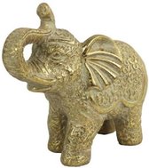 beeld olifant Hanno 16 x 12 cm keramiek goud