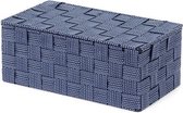 opbergmand Toronto 27 x 15 x 11 cm nylon blauw L