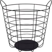 opbergmand Bodi 35 x 32,5 cm staal zwart