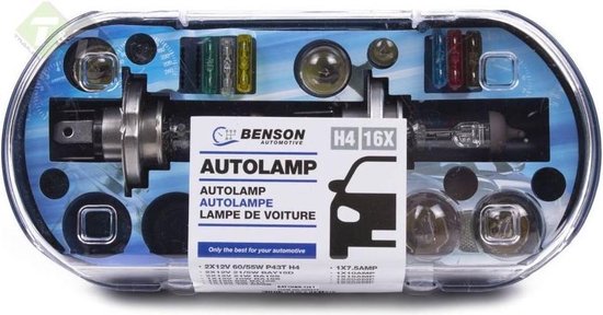 H4 Lampenset - 16 delig - Autolamp set - Benson