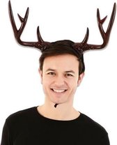 hertengewei diadeem 28 x 6 cm PVC bruin one-size