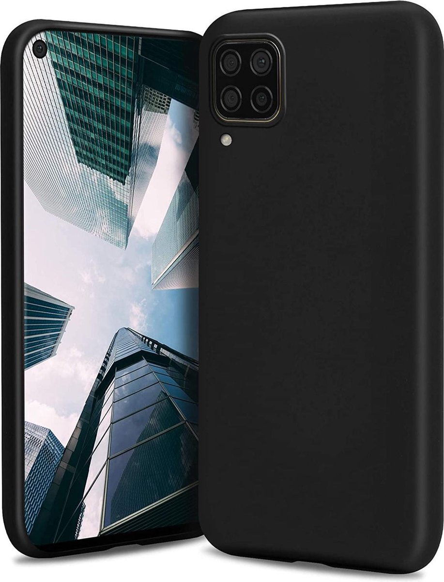 DrPhone SH Siliconen Hoesje - Zacht Hoesje - Geschikt voor Huawei P40 Lite - Zwart
