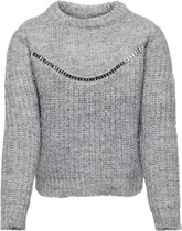 Only trui meisjes - grijs - KONcolette - maat 110/116