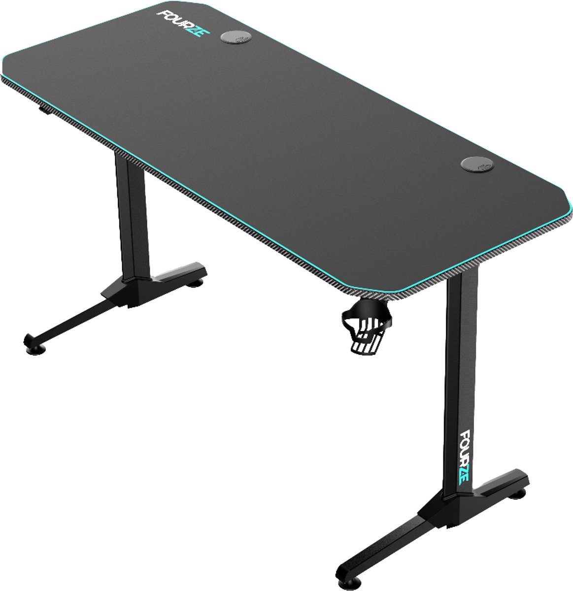 Fourze Overskies gaming desk/ gaming bureau zwart/groen
