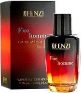 Aromatische, Fougere merkgeur voor heren - JFenzi - Eau de Parfum - Fire Homme - 100ml - 80% ✮✮✮✮✮ - Cadeau Tip !