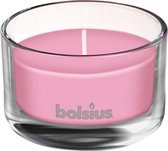 geurkaars True Scents Magnolia 8 cm glas/wax roze