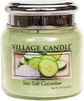 geurkaars Sea Salt Cucumber 7 cm wax lichtgroen