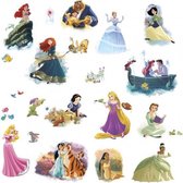muurstickers Disney Prinsessen vinyl 22 stuks