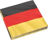 servetten Duitsland papier geel/rood/zwart 20 stuks