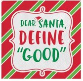 servetten Dear Santa, define ''good'' 25 cm 16 stuks