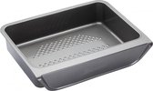 braadblik 41 x 33 x 8,5 cm carbonstaal zilver