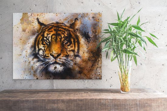 Artaza Peinture sur Toile Tigre Peint - Abstrait - 40x30 - Klein - Tableau sur Toile - Impression sur Toile