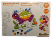 Eddy Toys - Mozaiek Puzzel - 128 stukjes - 4 Voorbeelden - 4 in 1 -  Dieren - KCadeau Tip !!