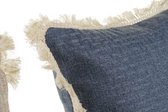 Kussen DKD Home Decor Grijs Blauw Polyester (45 x 10 x 45 cm) (2 pcs)