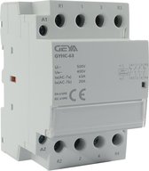 4 polig 2NO-2NC 63A  Installatierelais 230VAC - 2 MAAK EN 2 VERBREEK CONTACTEN - CONTACTOR - MAGNEETSCHAKELAAR - RELAIS - GEYA