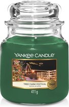 Yankee Candle Medium Jar Geurkaars - Tree Farm Festival