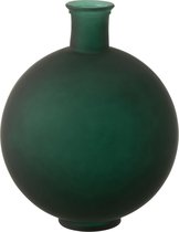 J-Line Vaas Bal Glas Mat Groen Large