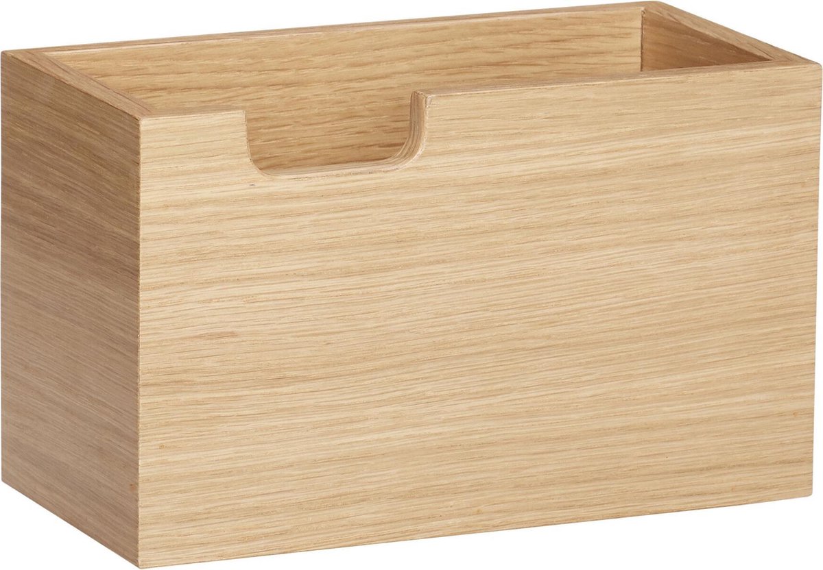 HÜBSCH INTERIOR - FSC® eiken houten pennenbakje - 20x10xh12cm