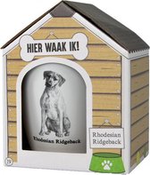 mok Dog Rhodesian Ridgeback 300ml keramiek wit