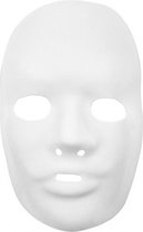masker 24 x 15,5 cm wit kunststof