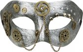 oogmasker Sigthpunk unisex zilver/goud