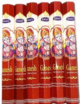 Groot Pack d' Encens - Bâtonnets de Bâtons parfumés - Nikhills - Ganesh - 6 Packs X 30 Grammes - 180 Grammes -120 Pièces