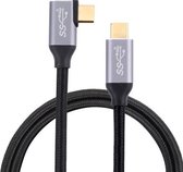 USB-C / Type-C Male naar USB-C / Type-C Elleboog Transmissie Datakabel, Kabellengte: 1,5 m