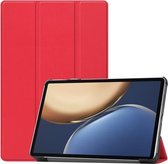 Voor Honor Tablet V7 Pro Custer Textuur Horizontale Flip Lederen Case met Drie-opvouwbare Houder & Slaap / Wake-up Functie (Rood)