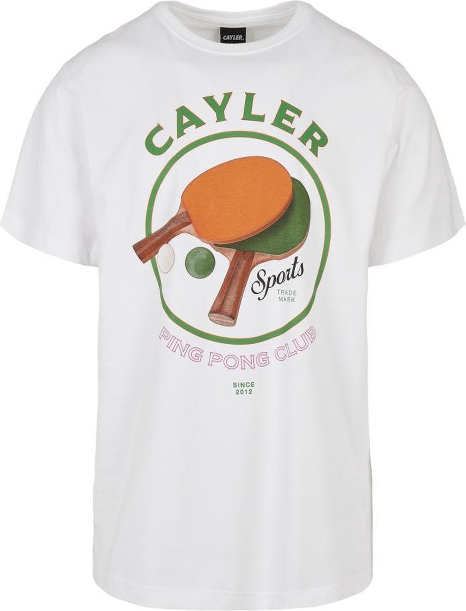 Cayler & Sons - Ping Pong Club Heren T-shirt - S - Wit