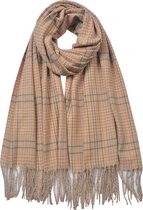 Juleeze Wintersjaal Dames 63*180 cm Roze, Beige Synthetisch Wintershawl Sjaal Shawl